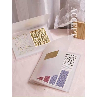 Sổ đựng mẫu sticker trong suốt