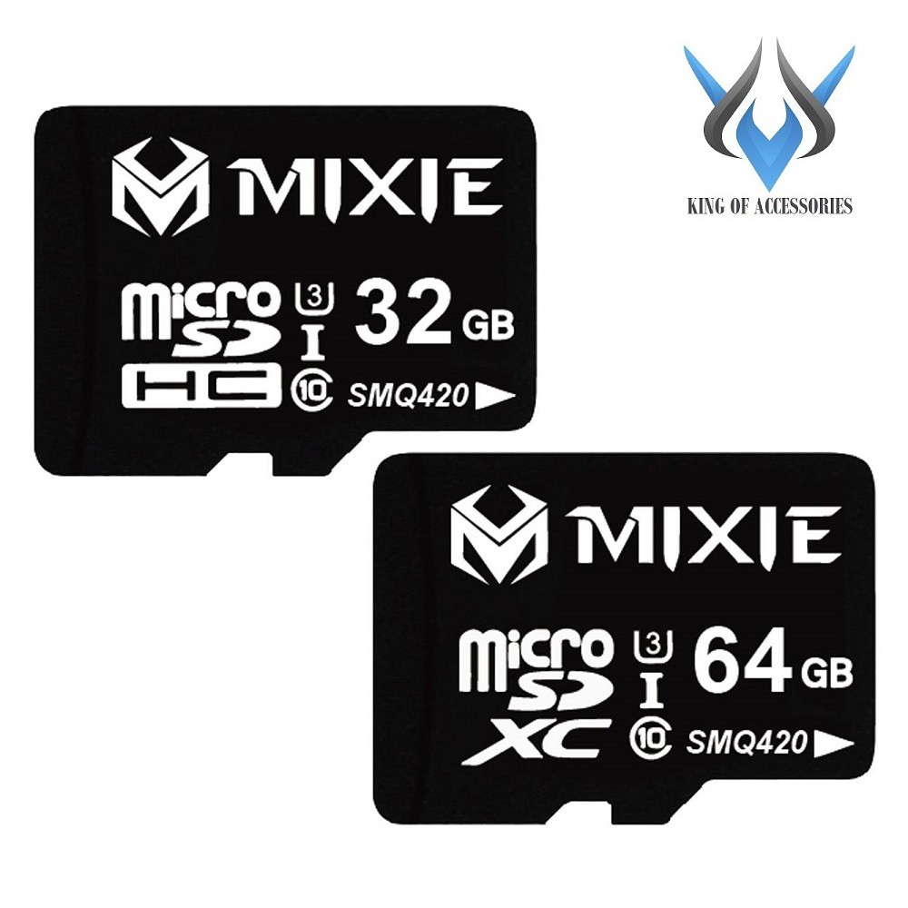 Thẻ nhớ microSDHC Mixie 32GB / 64GB U3 4K 95MB/s - chuyên camera, máy quay và điện thoại (Đen) | BigBuy360 - bigbuy360.vn