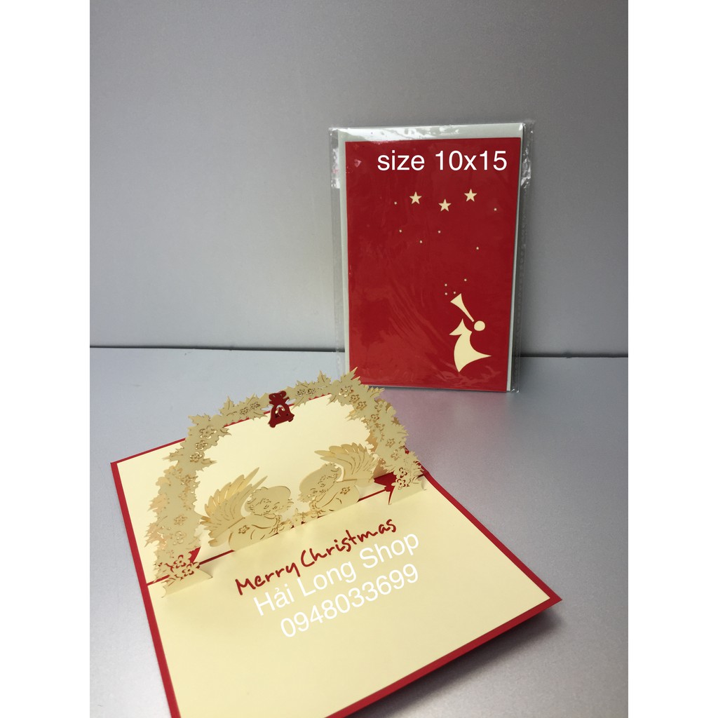 Thiên Thần 3 - Noel - Thiệp 3D