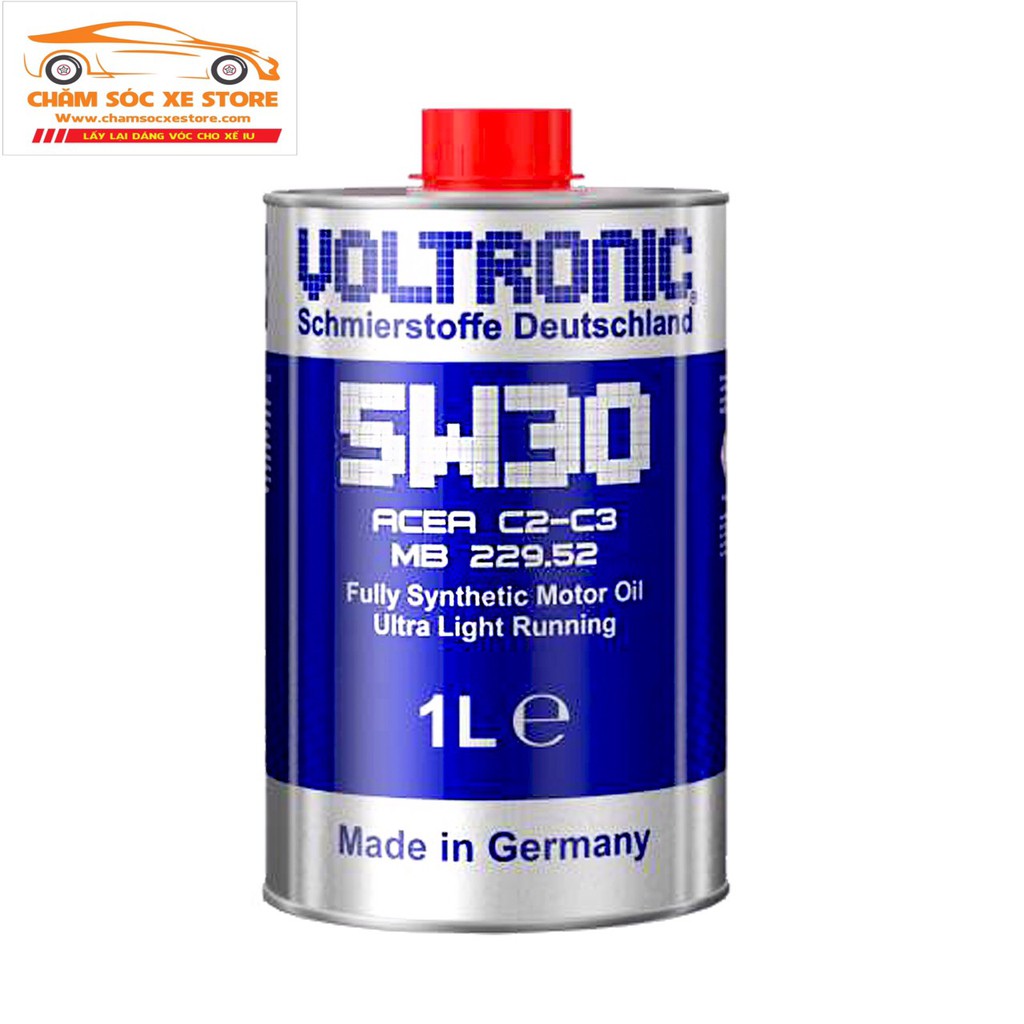Nhớt Votronic 5W-30 ACEA C2-C3 Fully Synthetic Motor Oil 1 lít chamsocxestore