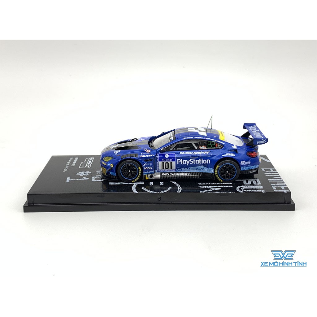 Xe Mô Hình BMW M6 GT3 Nurburgring 24H 2016 1:64 Tarmac Works ( Xanh #101 )