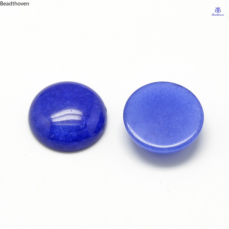 Bộ 4-10 Viên Đá Cabochons Tự Nhiên Màu Xanh Hoàng Gia 12x5mm