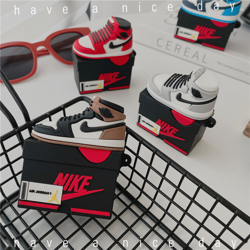 Vỏ ốp case airpod airpods giày Nike Air Jordan bảo vệ tai nghe 1/2/Pro KinoShop