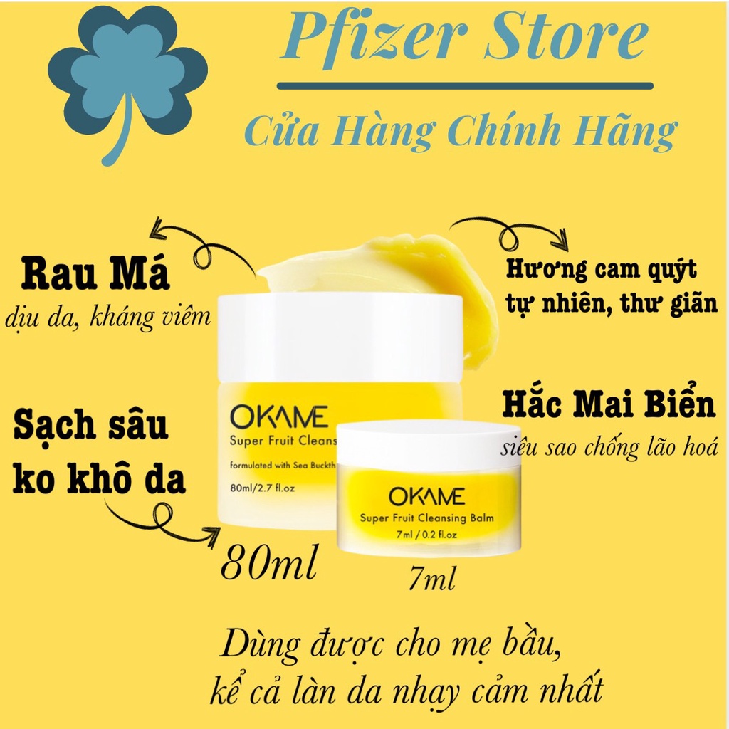 Sáp Tẩy Trang Okame Super Fruit Cleansing Balm