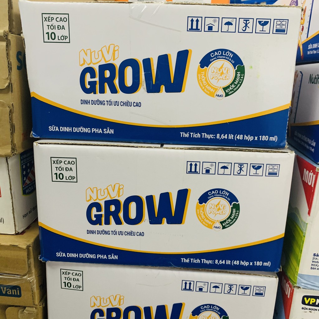 Thùng sữa Nuvi grow  180mlx48hộp