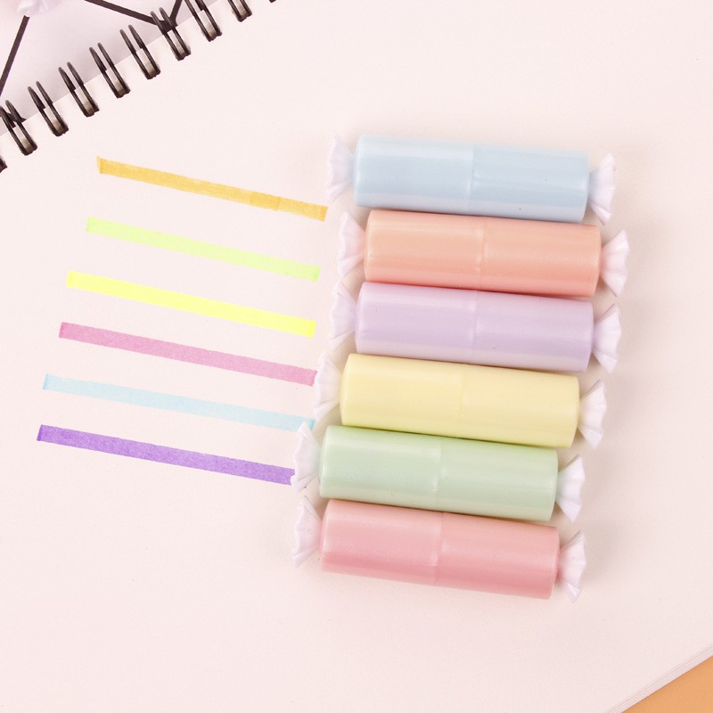 Set Bút highlight nhớ dòng đánh dấu trang mini cực kì cute phô mai que