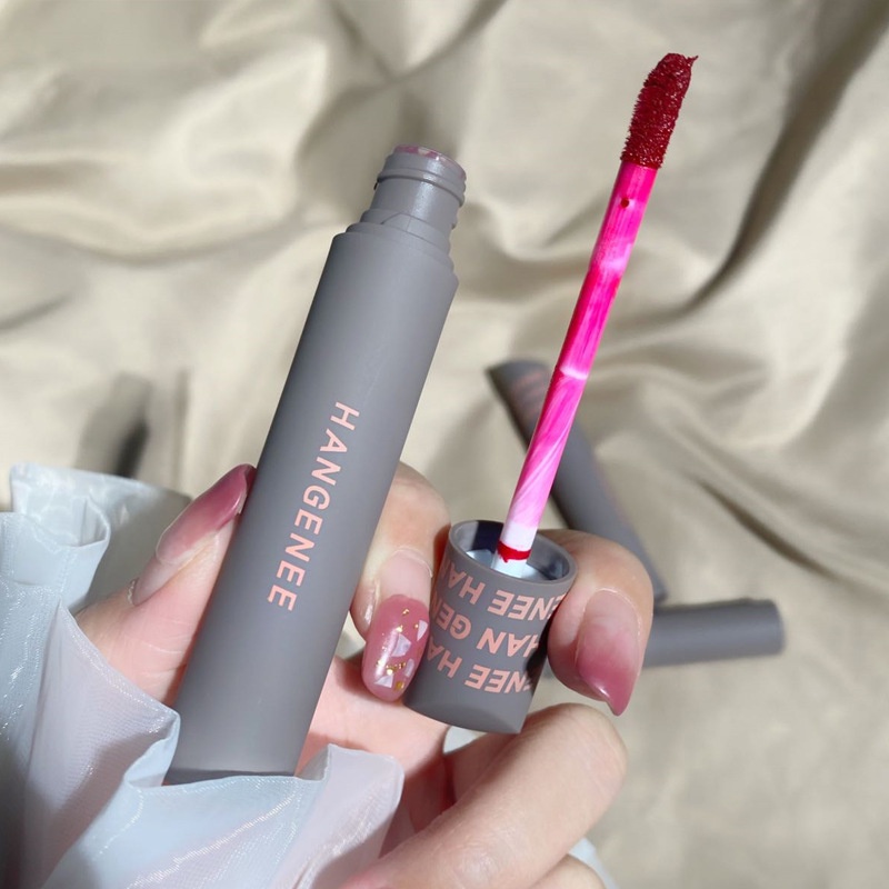 Son kem lì HANGENEE dễ tán, mẫu mới tone đỏ nâu đất cực HOT, son môi nội địa trung chính hãng