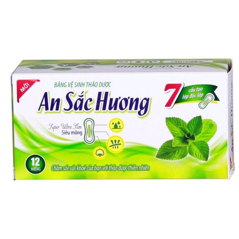 Băng vệ sinh thảo dược An sắc hương 12miếng