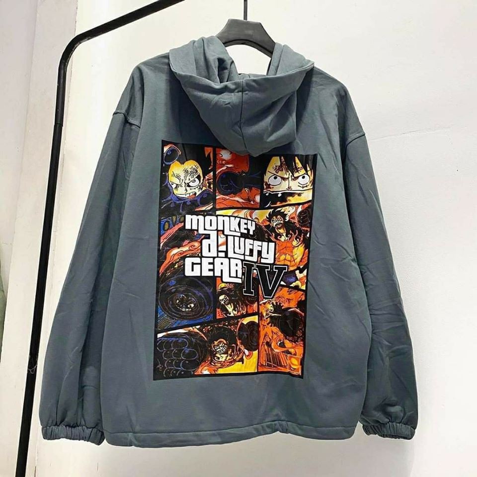 Áo Khoác Nỉ MONKEY LUFFY GEAR IV Unisex