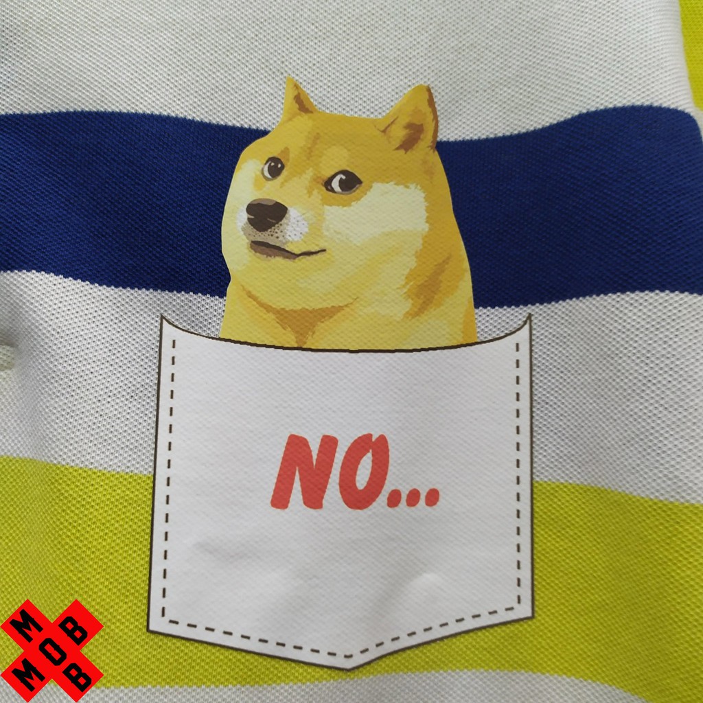 Áo phông unisex dáng rộng có cổ Shiba meme