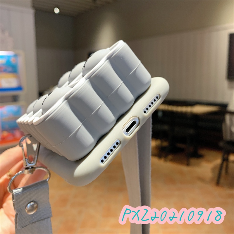 Ốp điện thoại gắn ví hoạt hình phối dây đeo thích hợp cho IPhone 13 12 11 pro pmax 13 12 mini X XS XR XSMAX 5 5S 6 7 8+