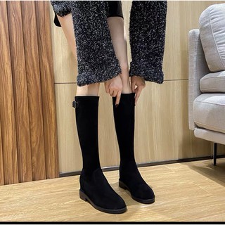 Boot lửng chất da lộn lót nỉ siêu mềm