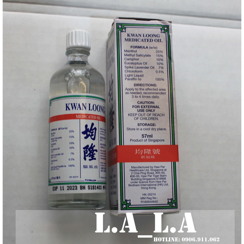 Dầu nóng Kwan Loong Oil 57ml