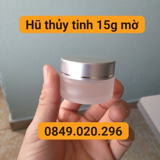 Lọ chiết mỹ phẩm 15 gam thủy tinh phun mờ Siêu Đẹp