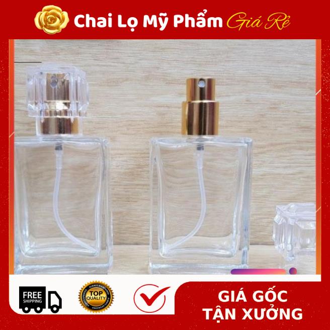 Lọ Chiết Nước Hoa ❤ RẺ VÔ ĐỊCH ❤ Lọ chiết nước hoa 30ml Nút Lục Giác , lọ dầu thơm , phụ kiện du lịch