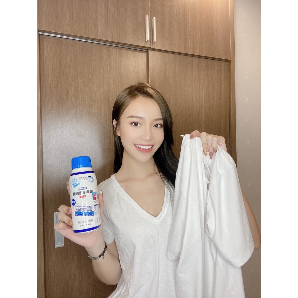 Bột Tẩy Mốc, Vết Ố Vàng, Tẩy Trắng Quần Áo Trắng Và Màu MITSUEI Chính Hãng Nhật Bản 500G Không Hại Da Tay