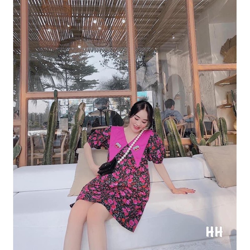 VÁY HOA NHÍ CỔ THÊU CHERRY | BigBuy360 - bigbuy360.vn