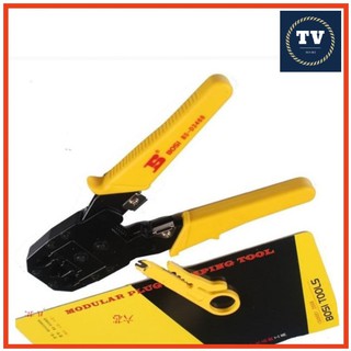 Kìm bấm mạng đa năng Bosi chuôi vàng