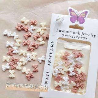 Charm nơ trang trí đính móng, phụ kiện nail hình nơ nail, phụ kiện charm nail cute , charm trang trí móng