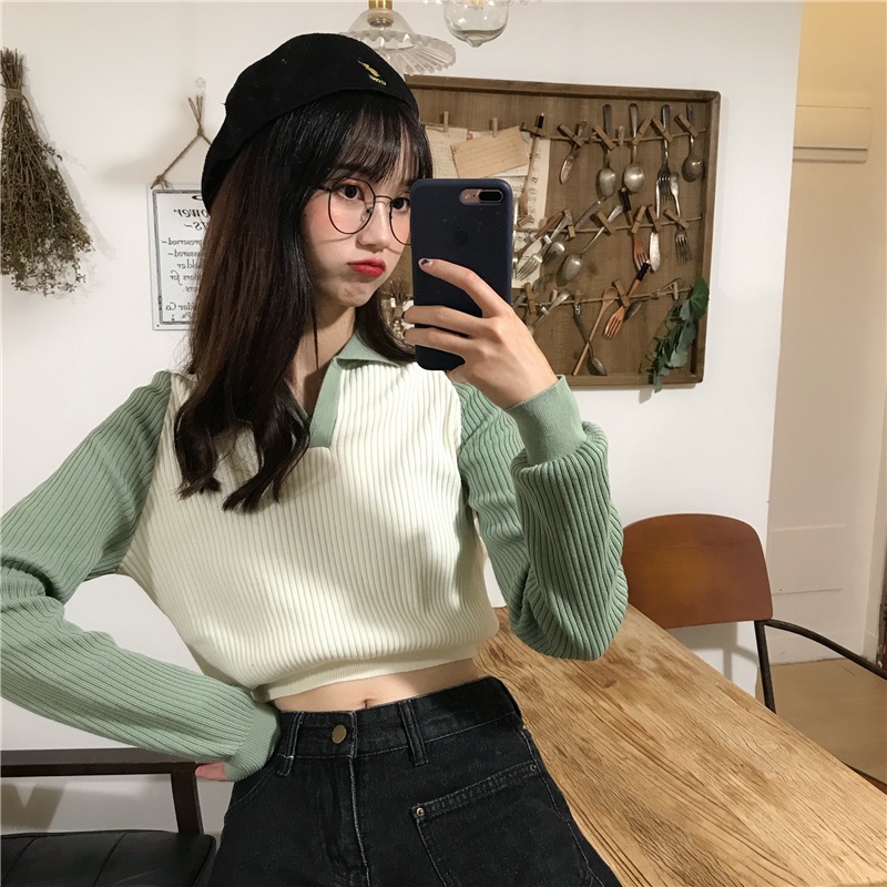 NRVP Áo Sweater Dài Tay Phong Cách Hàn Quốc Sành Điệu Dành Cho Nữ