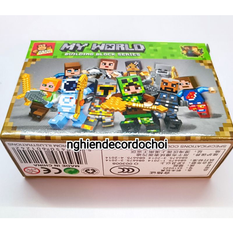 Lego miniworld, bộ 10 hộp lego. Cam kết đẹp như ảnh. Mini world