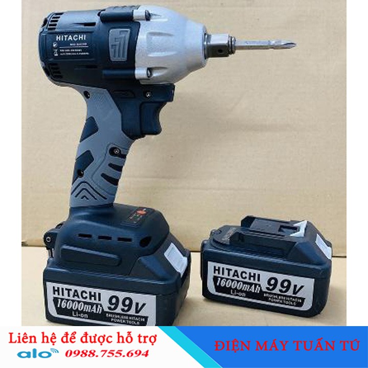 Máy siết bulong Nhật Bản - không chổi than Hitachi