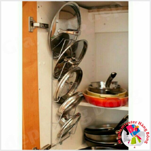 Giá cài vung nồi inox 6 tầng