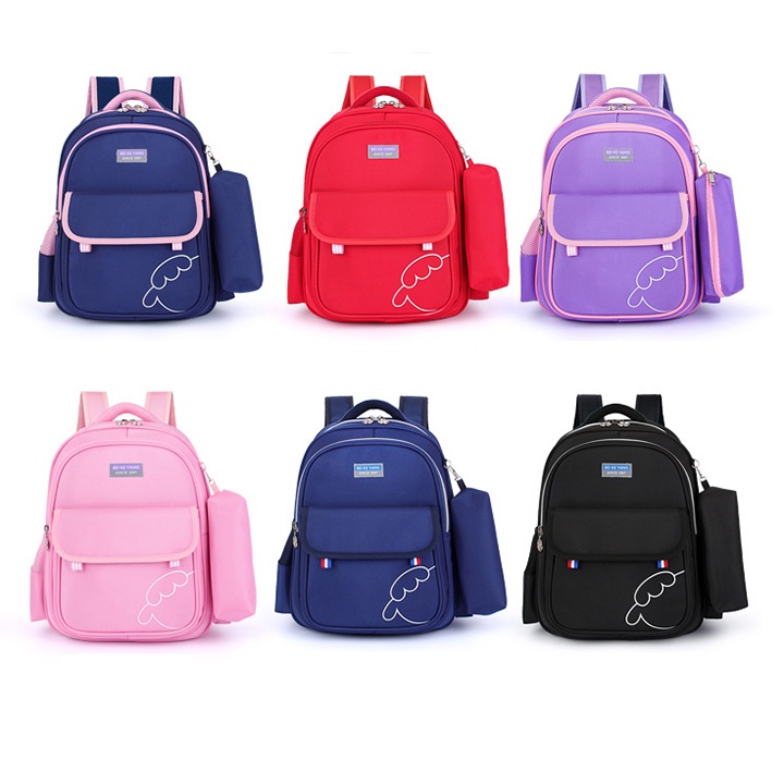 Balo chống gù cho học sinh cấp 1 in hình cừu đáng yêu có nhiều màu sắc SB-136