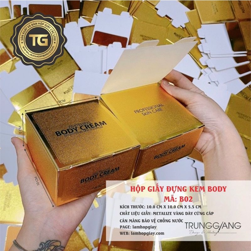 hộp giấy body vàng 10*10*5.5 | BigBuy360 - bigbuy360.vn