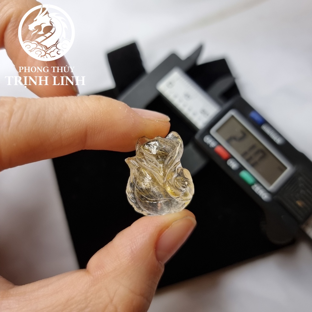 VÒNG CỔ CỬU VỸ HỒ LY TRÒN NGỒI ÔM HOA 001