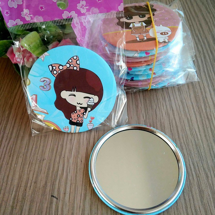 Gương tròn mini bỏ túi Gương mini dễ thương Hàn Quốc giao hàng ngẫu nhiên