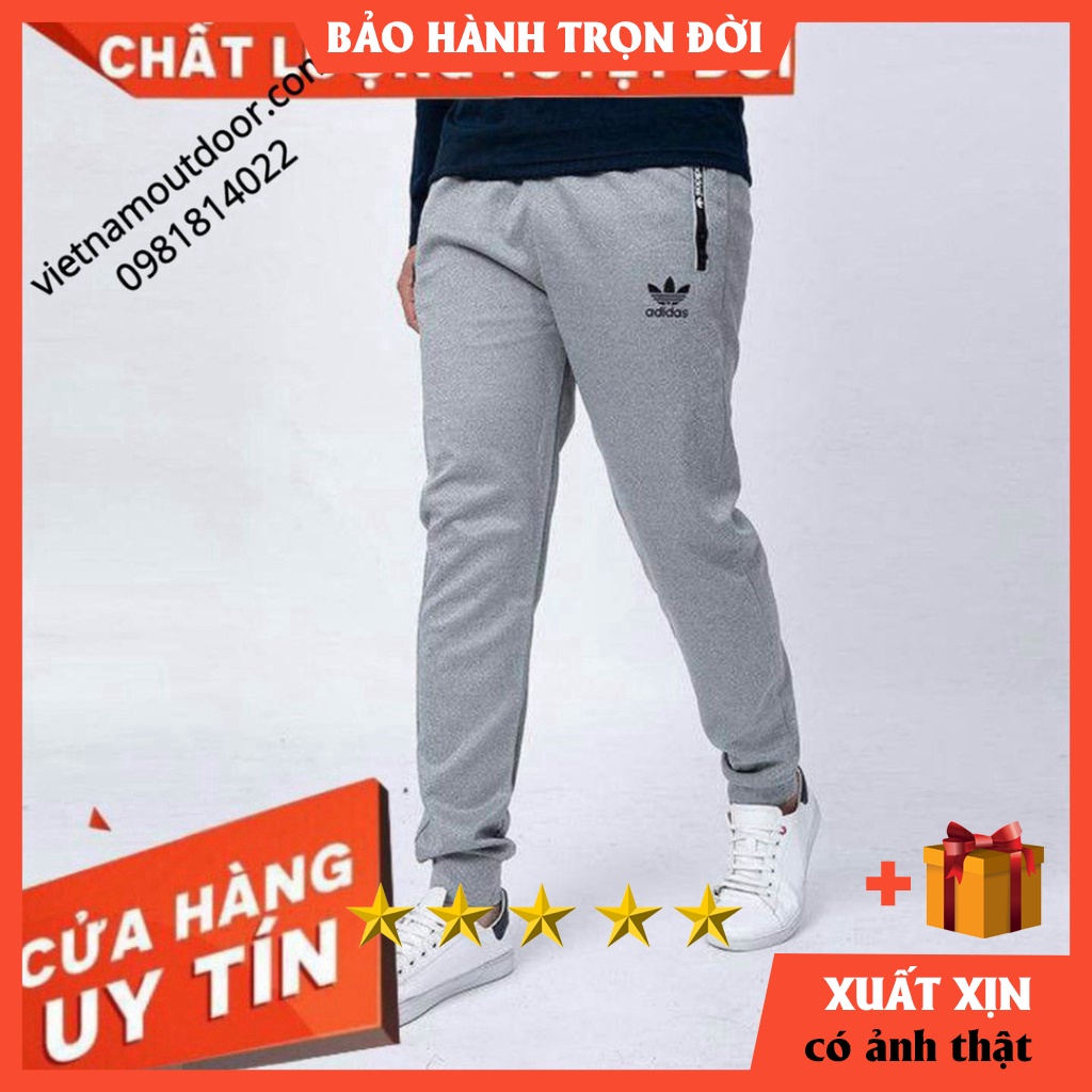 [ OUT DOOR ] Quần thể thao khóa kéo in chữ Das [BẢO HÀNH TRỌN ĐỜI]