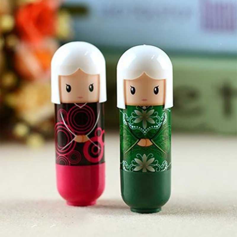 Son dưỡng ẩm chống khô môi thiết kế hình búp bê Nhật Bản dễ thương cho | BigBuy360 - bigbuy360.vn