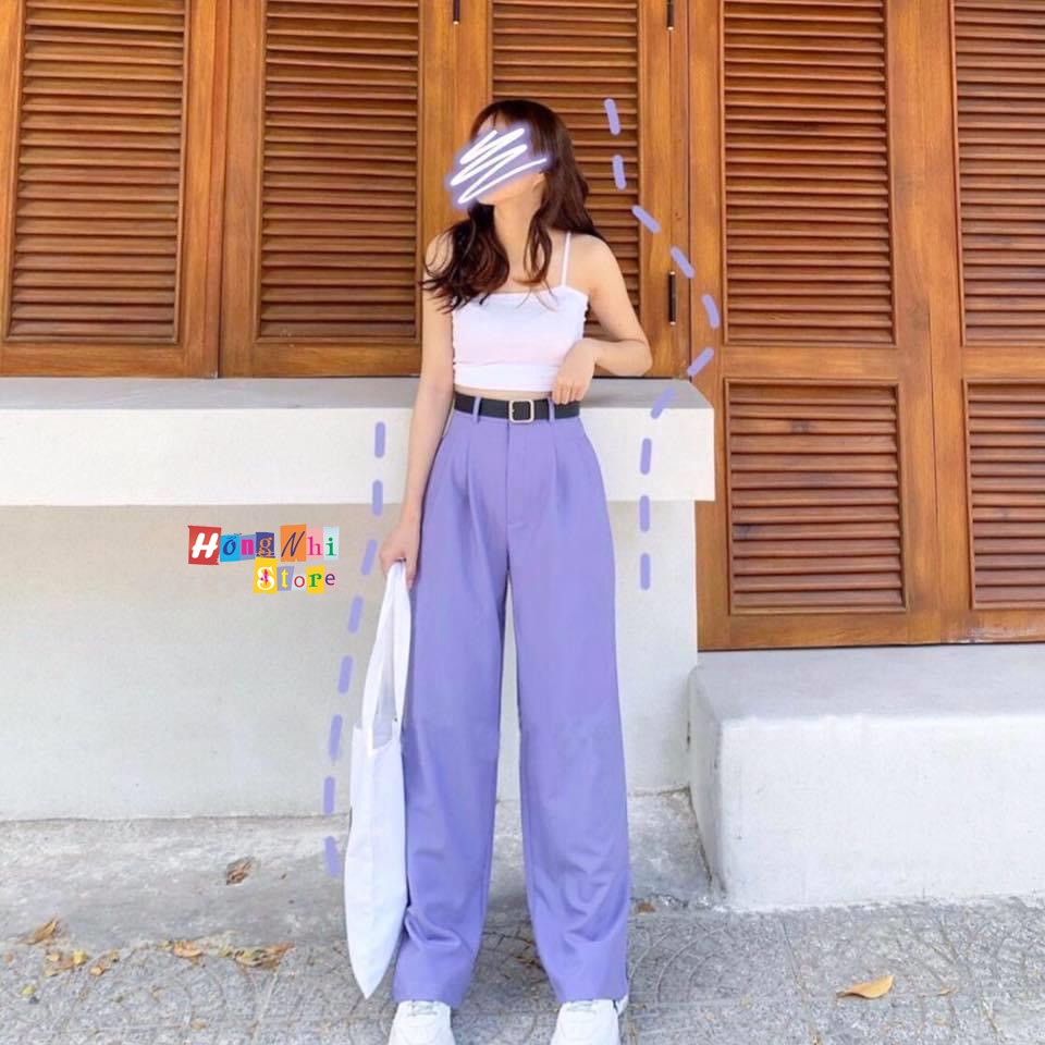 QUẦN CULOTTES DÀI ỐNG RỘNG LƯNG SIÊU CAO FORM RỘNG 60KG VẢI CAO CẤP DÀI 98CM - MM