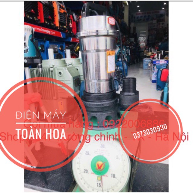 Máy Bơm Tõm-Máy Thả Chìm Hút Bùn Y lốc 2500W 2.5KW Dây Đồng 100%