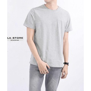 Áo thun trơn basic màu xám size nhỏ XS (nam nữ dưới 50kg)