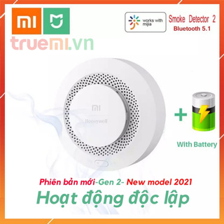 New 2021-Thiết bị cảnh báo khói, báo cháy XIAOMI Honeywell gen 2, hoạt động độc lập