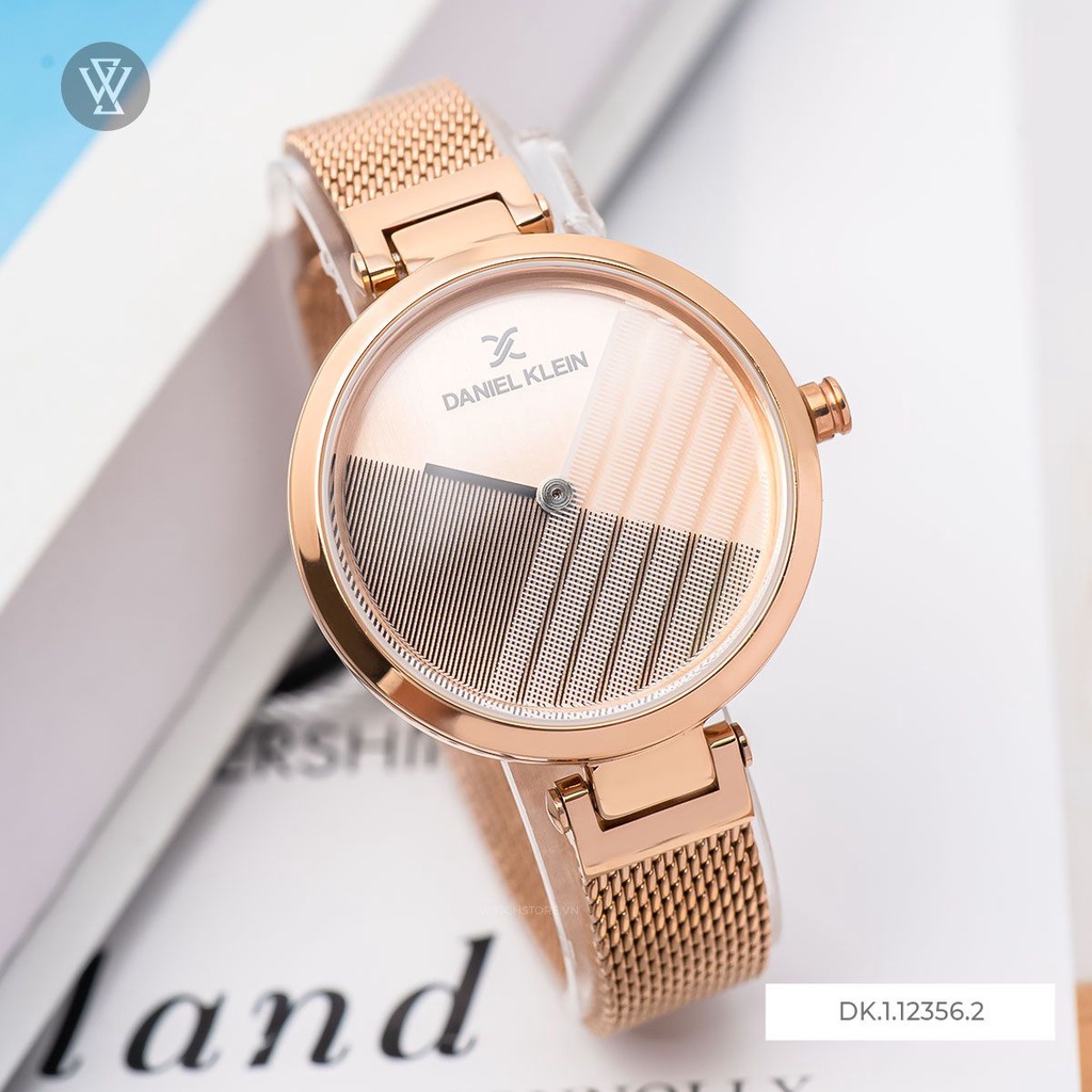 Đồng Hồ Quartz Nữ Daniel Klein WATCHSTORE DK.1.12356.2 Thiết Kế Mặt Kính Khoáng 34mm, Dây Kim Loại Và Vỏ Thép Không Gỉ