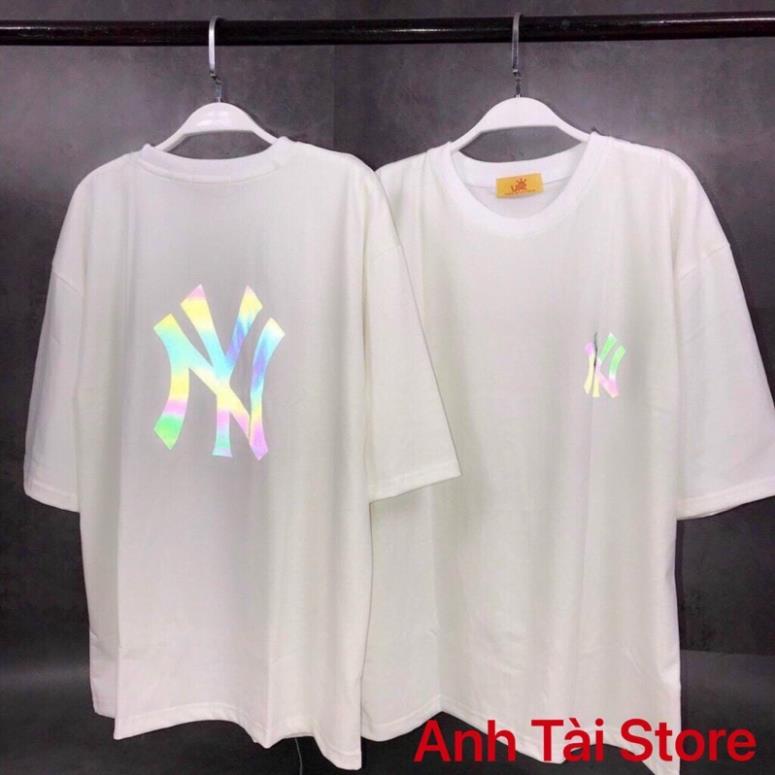Áo thun tay lỡ phản quang phông Unisex nam nữ chất Premium Cotton oversize đến 75kg form rộng co dãn 4 chiều N.Y AK 082 | BigBuy360 - bigbuy360.vn