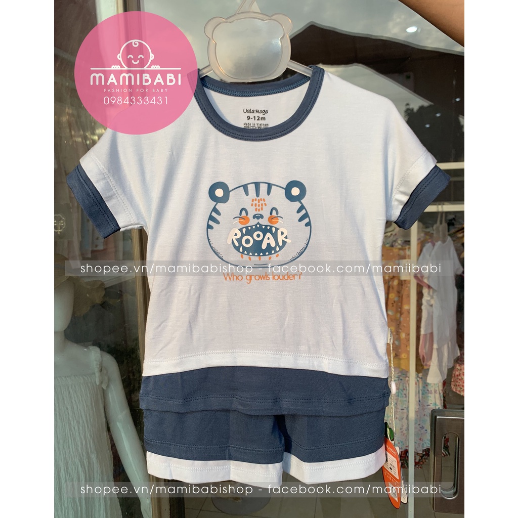 Bộ cộc Ualarogo UR2247 siêu mát, thấm hút, co giãn cho bé yêu