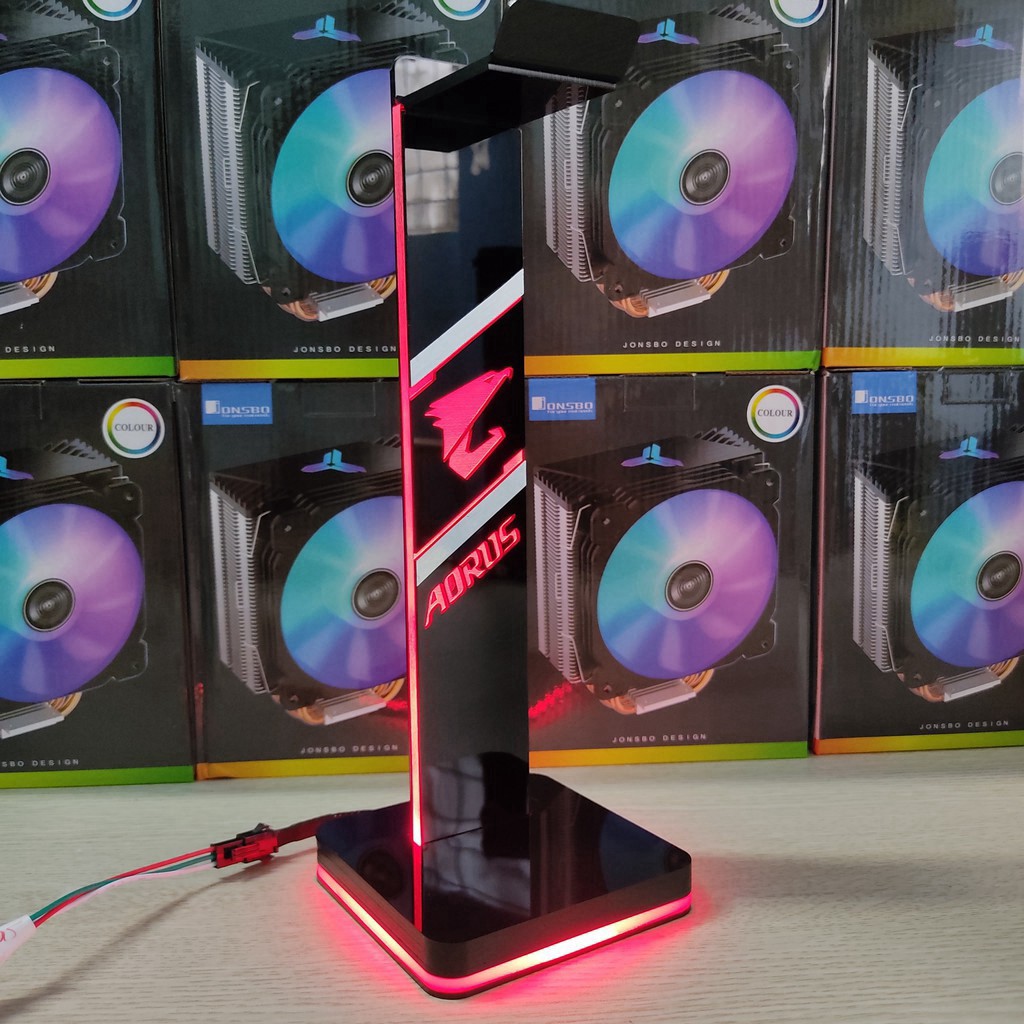 Giá treo tai nghe Gaming Logo Aorus Led RGB Coolmoon giá tốt | BigBuy360 - bigbuy360.vn