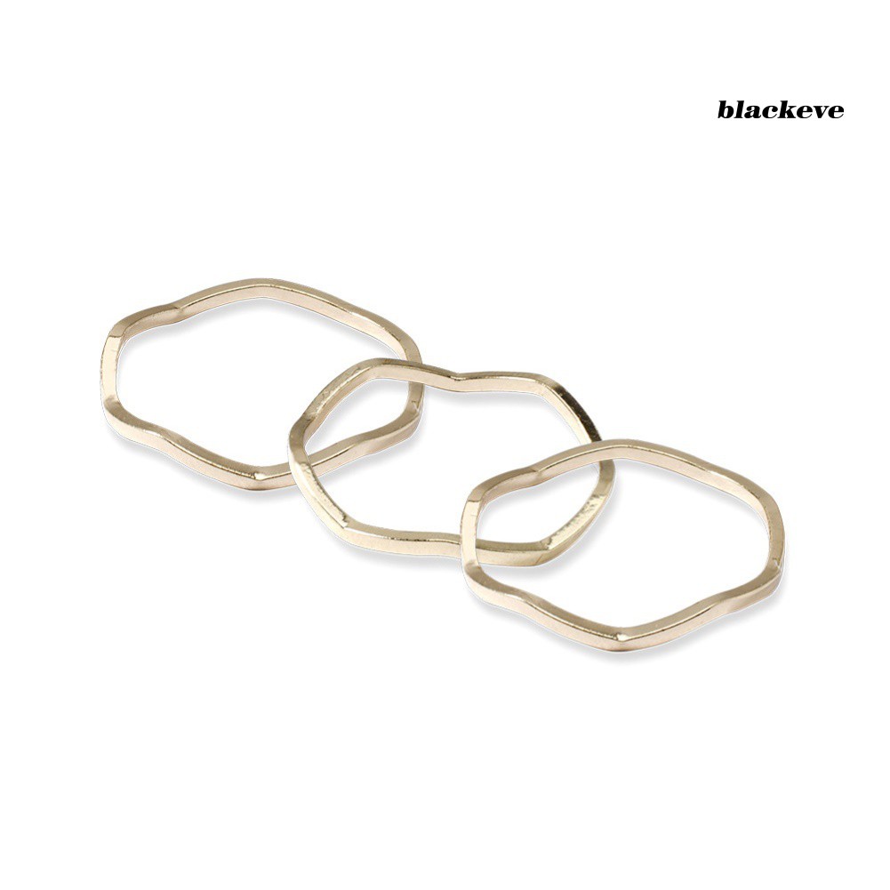 Set 9 Nhẫn Đeo Tay Kim Loại Đính Đá Thời Trang Cho Nữ