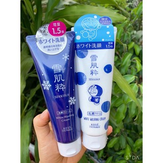 Sữa rửa mặt dưỡng trắng da KOSE SEKKISUI WHITE WASHING CREAM 120g hàng nội địa Nhật Bản