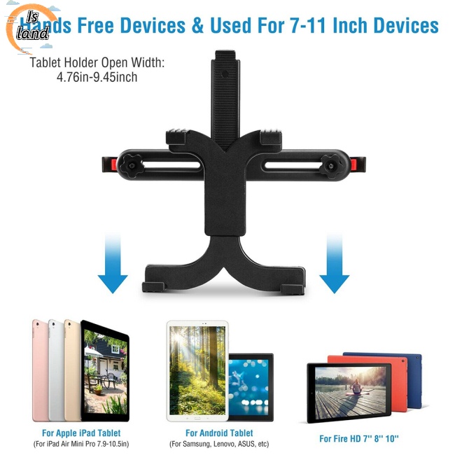 Giá Đỡ Điện Thoại/Máy Tính Bảng Gắn Ghế Ngồi Xe Hơi Tùy Chỉnh Tiện Dụng Cho Ipad/ Điện Thoại Samsung