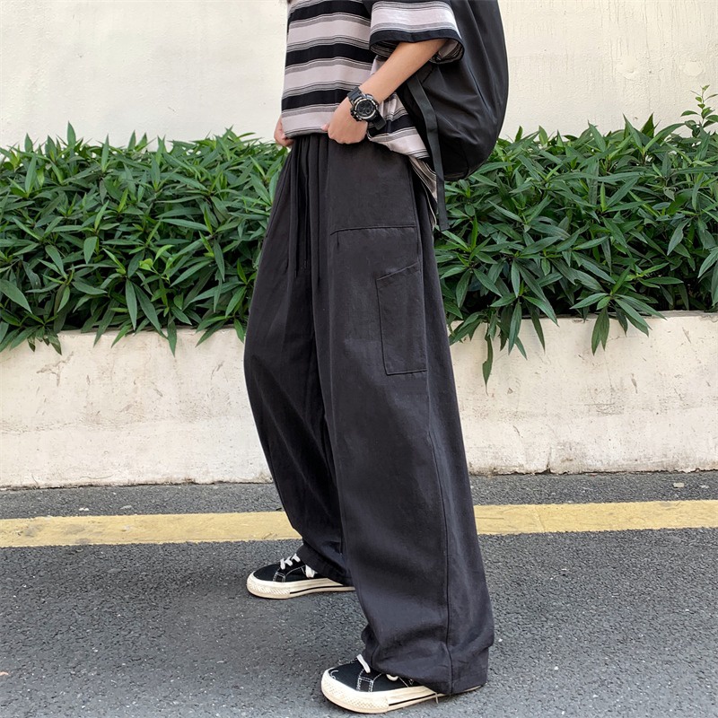 Quần ống rộng Lưng Cao Phong Cách Hàn Quốc Cổ Điển Thời Trang Cho Nữ