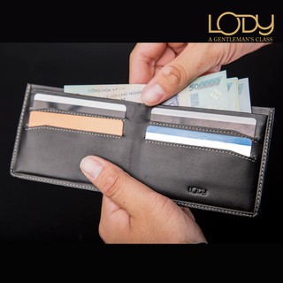 Ví da nam nhỏ gọn - màu đen V2B015D0
