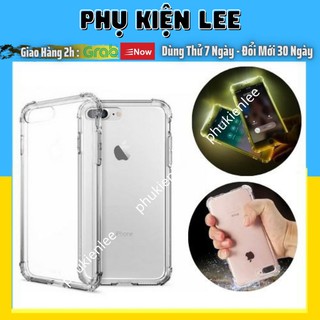 Ốp silicon chống sốc 4 cạnh có nháy led cho iPhone - Longlee996