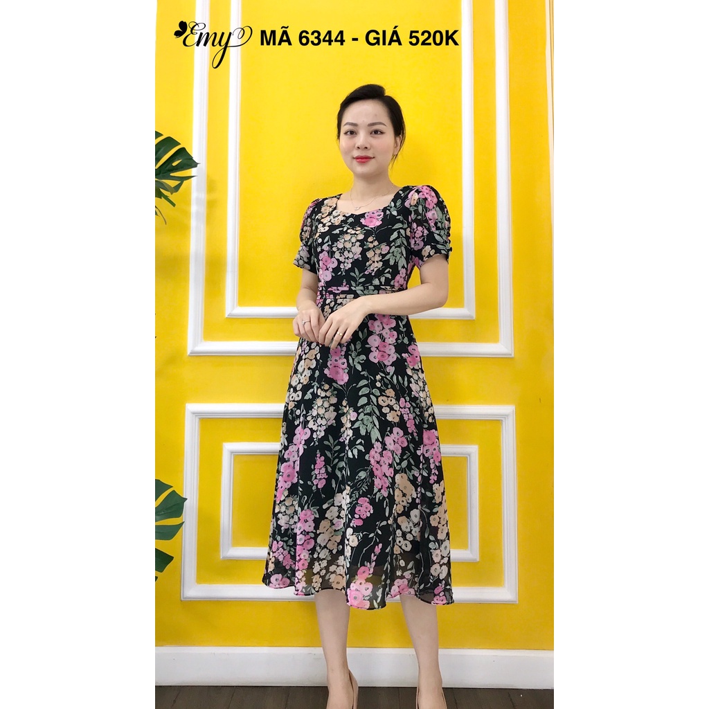 EM6344 Xòe Hoa Eo Xếp Ly