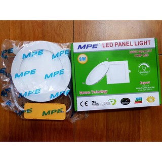 Đèn led âm trần 9W Tròn MPE RPL-9 ( tiêu chuẩn Châu Âu )