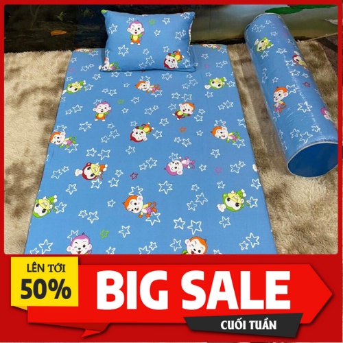 [THÁCH THỨC GIÁ TOÀN QUỐC] SET ĐỆM TRẺ EM 3 MÓN KÈM GỐI VÀ GỐI ÔM. SET ĐỆM CHO TRẺ ĐI MẪU GIÁO - Có video